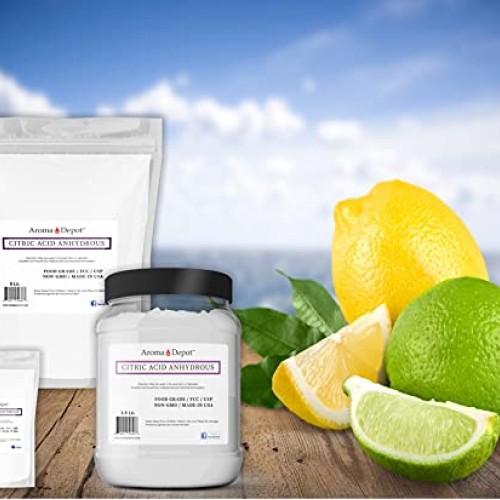 Citric Acid Powder 2 lb. - I Fine Granules I 100% Natural I Food G...