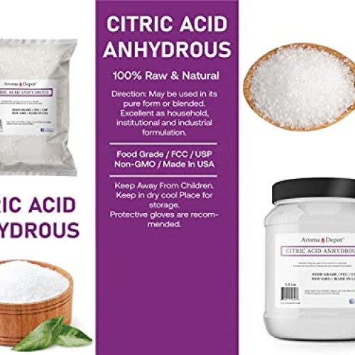 Citric Acid Powder 8 oz. - I Fine Granules I 100% Natural I Food G...