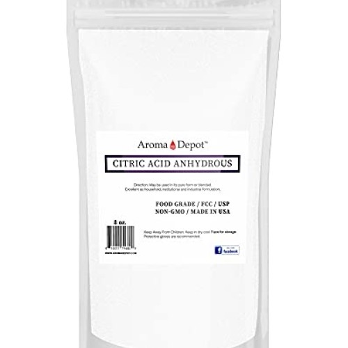 Citric Acid Powder 8 oz. - I Fine Granules I 100% Natural I Food G...
