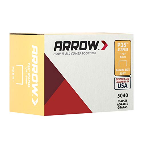 Arrow 354 P35 1/4-Inch Staples, 1/4 Inch, 5040 Piece