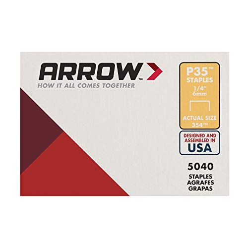 Arrow 354 P35 1/4-Inch Staples, 1/4 Inch, 5040 Piece