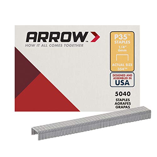 Arrow 354 P35 1/4-Inch Staples, 1/4 Inch, 5040 Piece