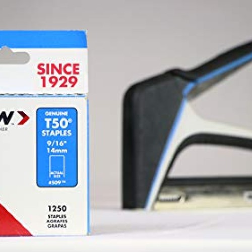 Arrow 509 Genuine T50 9/16-Inch Staples, 1,250-Pack