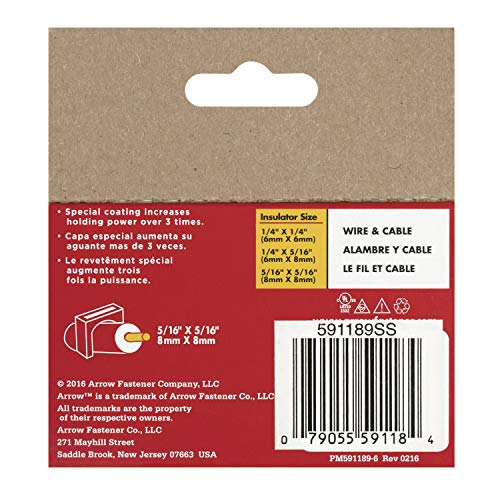 Arrow 591189SS Genuine T59 Stainless 5/16-Inch by 5/16-Inch Staple...