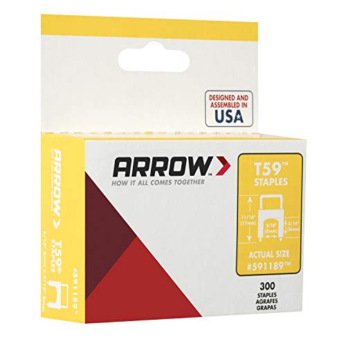 Arrow 591189SS Genuine T59 Stainless 5/16-Inch by 5/16-Inch Staple...