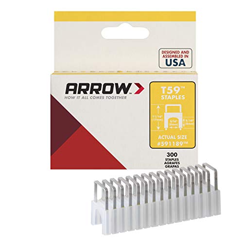 Arrow 591189SS Genuine T59 Stainless 5/16-Inch by 5/16-Inch Staple...