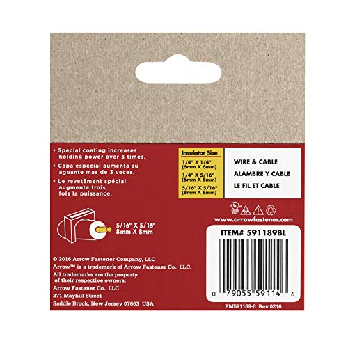 Arrow Black Fastener 591189BL 5/16-Inch T59 Insulated Staples, 300...