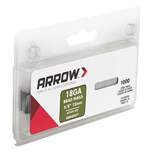 Arrow BN1810CS Brown Brad 5/8-Inch Nails, 1000-Pack