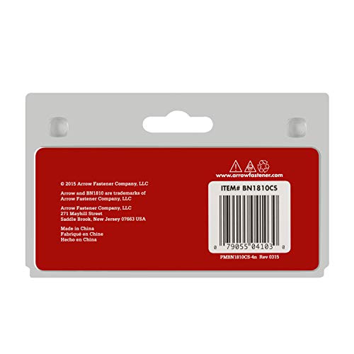 Arrow BN1810CS Brown Brad 5/8-Inch Nails, 1000-Pack