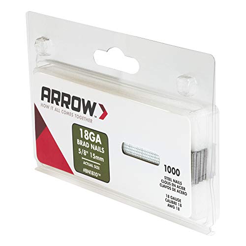 Arrow BN1810CS Brown Brad 5/8-Inch Nails, 1000-Pack
