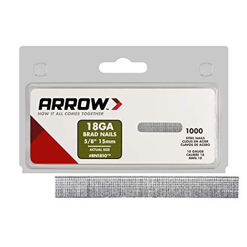 Arrow BN1810CS Brown Brad 5/8-Inch Nails, 1000-Pack