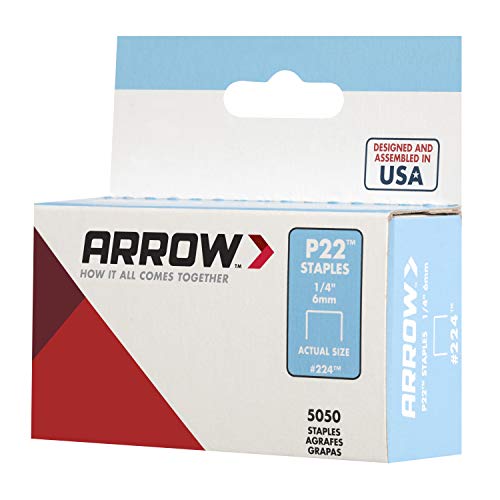 Arrow Fastener 224 Genuine P22 1/4-Inch Staples, 5,050-Pack