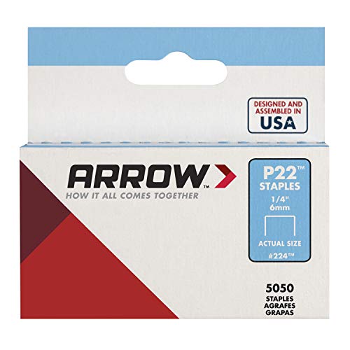 Arrow Fastener 224 Genuine P22 1/4-Inch Staples, 5,050-Pack