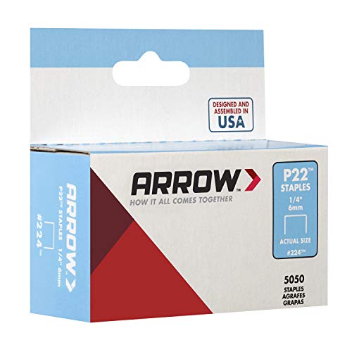 Arrow Fastener 224 Genuine P22 1/4-Inch Staples, 5,050-Pack