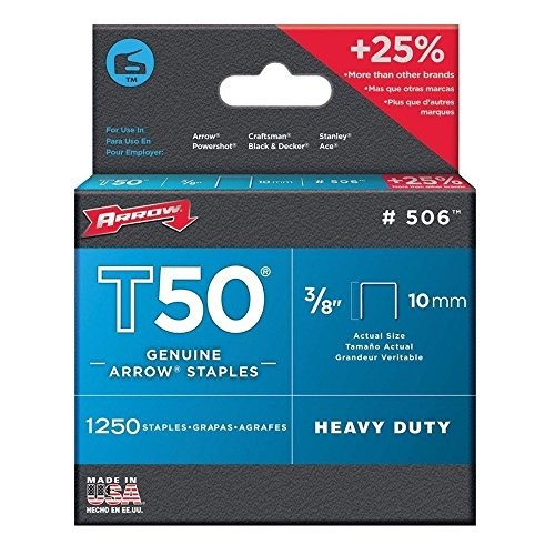 Arrow Fastener 50624SPTP 3/8 T50 Staples