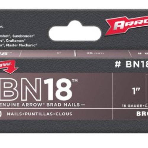 Arrow Fastener BN1816B Genuine 1-Inch, 18-Gauge Brown Brads, 2,000...