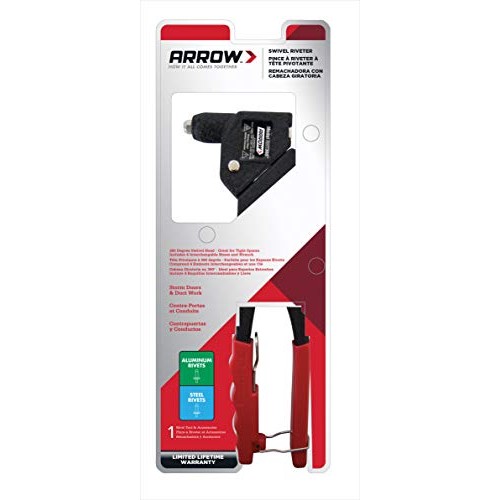 Arrow Fastener RHT300 Professional Swivel Head Rivet Tool, Red