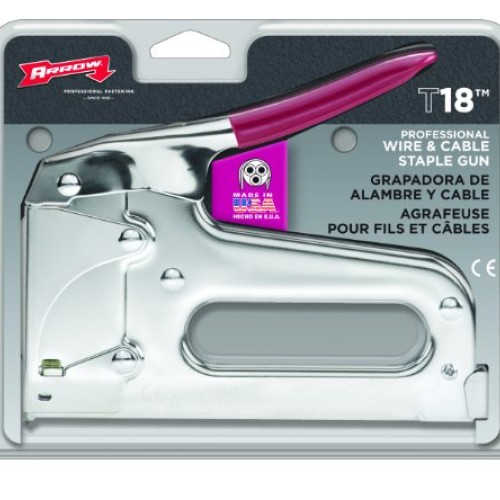 Arrow Fastener T18 Low Voltage Wire Staple Tacker