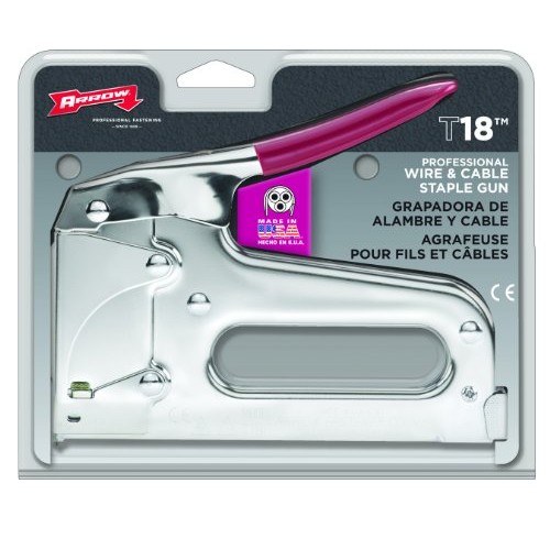 Arrow Fastener T18 Low Voltage Wire Staple Tacker