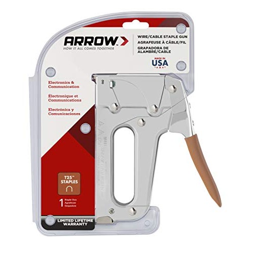 Arrow T25 Low Voltage Wire Staple , Fits up to 1/4-Inch Wires