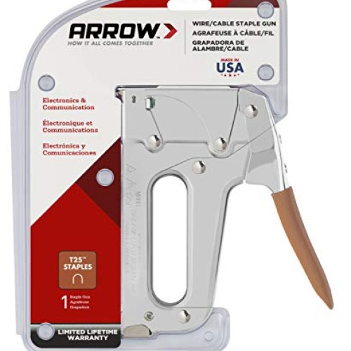 Arrow T25 Low Voltage Wire Staple , Fits up to 1/4-Inch Wires