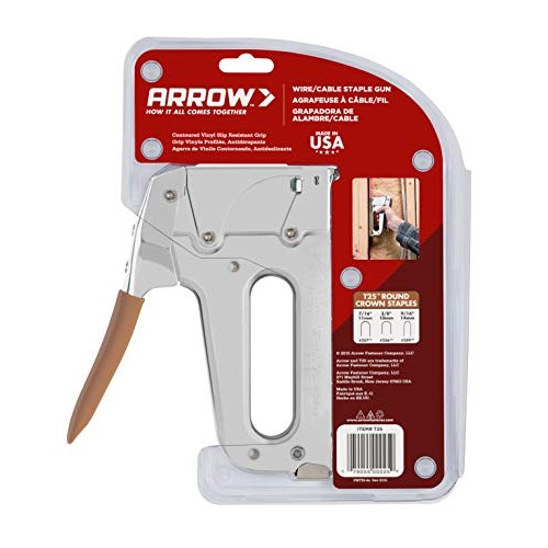 Arrow T25 Low Voltage Wire Staple , Fits up to 1/4-Inch Wires