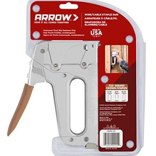Arrow T25 Low Voltage Wire Staple , Fits up to 1/4-Inch Wires
