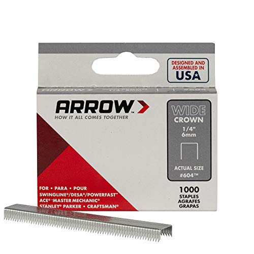 Arrow 60430 Fastener 604 Wide Crown Swingline Heavy Duty 1/4-Inch ...
