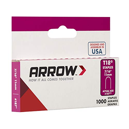 Arrow A186 Fastener 186 3/8 1,000 Count T18 Staples