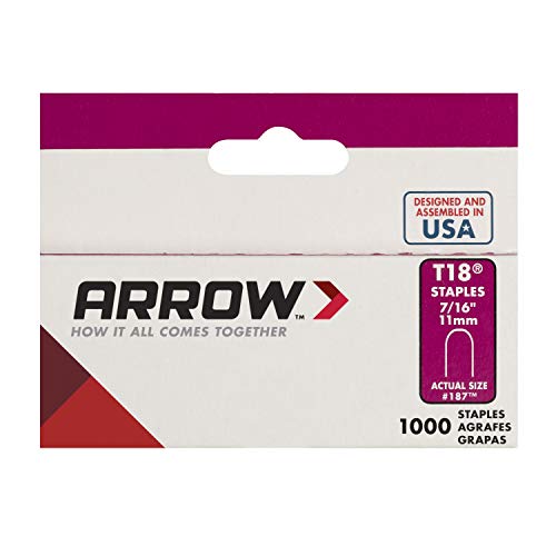 Arrow A186 Fastener 186 3/8 1,000 Count T18 Staples