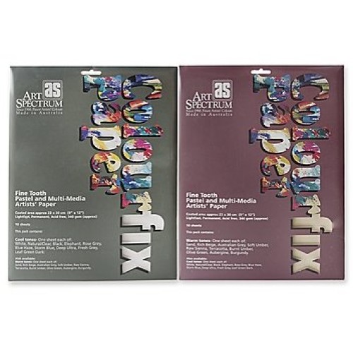 Art Spectrum Colourfix Paper Rainbow Packs Warm Tones Pack of 10