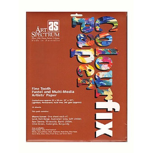 Art Spectrum Colourfix Paper Rainbow Packs Warm Tones Pack of 10