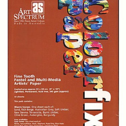 Art Spectrum Colourfix Paper Rainbow Packs Warm Tones Pack of 10
