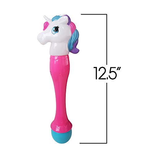 ArtCreativity 12.5 Inch Light up Unicorn Bubble Scepter Wand - Inc...