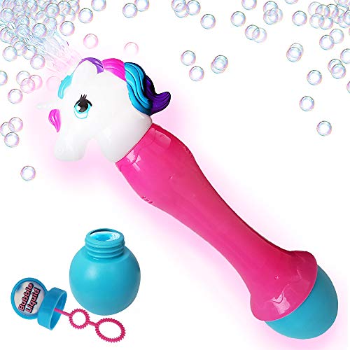 ArtCreativity 12.5 Inch Light up Unicorn Bubble Scepter Wand - Inc...