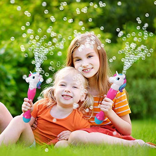 ArtCreativity 12.5 Inch Light up Unicorn Bubble Scepter Wand - Inc...