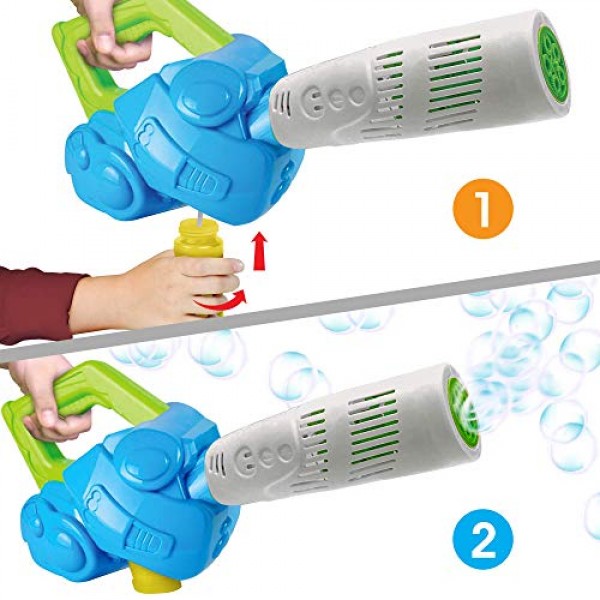 ArtCreativity Bubble Leaf Blower with Bubble Solution Included, Fu...