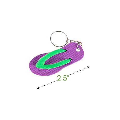 ArtCreativity Flip Flop Keychains, Set of 36, Fun Key Chains for B...
