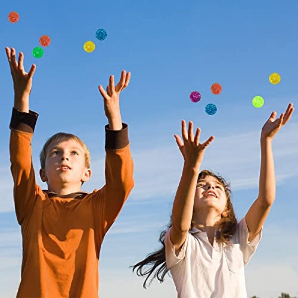 ArtCreativity High Bounce Glitter Balls for Kids, Set of 144 Bounc...
