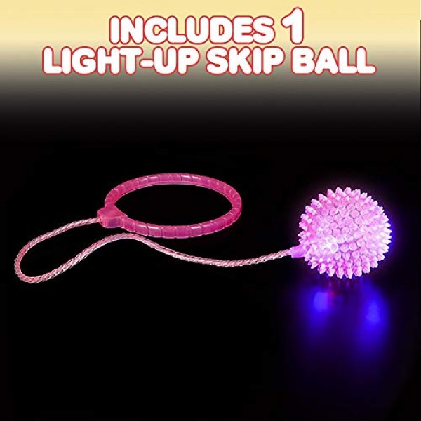 ArtCreativity Light Up Ankle Skip Ball with Bright LEDs - Skipper ...