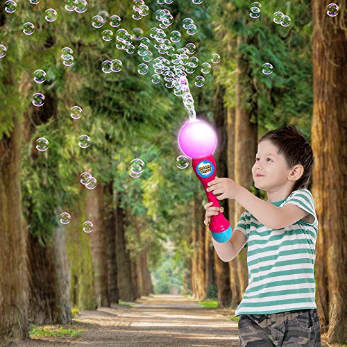 ArtCreativity Light Up Bubble Blower Wand - 13.5 Inch Illuminating...