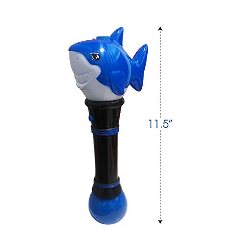ArtCreativity Light Up Shark Bubble Blower Wand, 11.5 Inch Illumin...