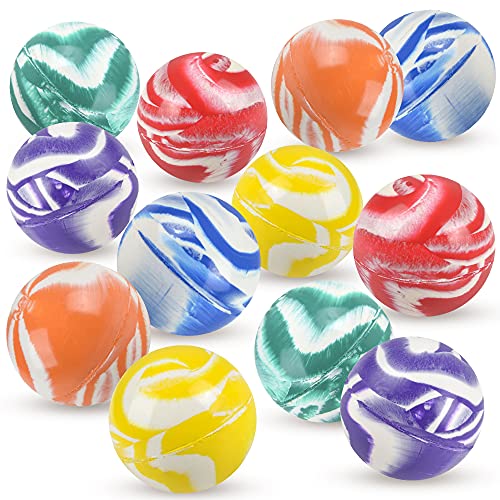 ArtCreativity Marble Bouncy Balls for Kids, Set of 12 Bouncing Bal...