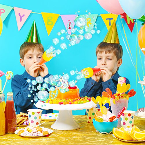 ArtCreativity Mini Blizzard Bubble Blower Set Set of 4 Bubble Blas...