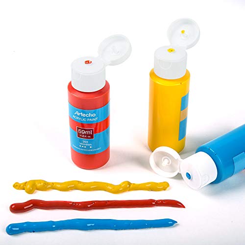 Artecho Acrylic Paint Acrylic Paint Set for Art, 24 Color 2 Ounce/...