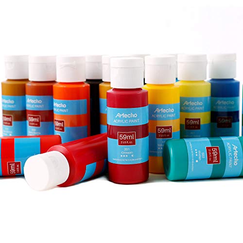 Artecho Acrylic Paint Acrylic Paint Set for Art, 24 Color 2 Ounce/...