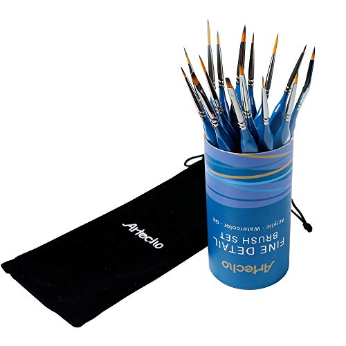 Artecho Detail Paint Brushes Set, Detail Art Brushes for All Level...