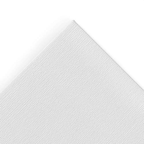 Arteza 11x14 Professional Stretched White Blank Canvas, Bulk Pack...