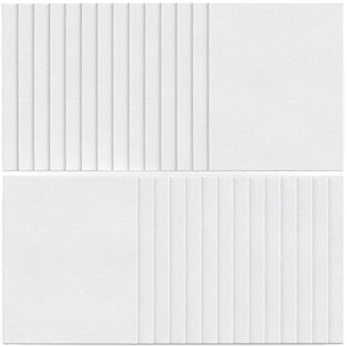 Arteza 8x10” White Blank Canvas Panels Boards, Bulk Pack of 28, Pr...