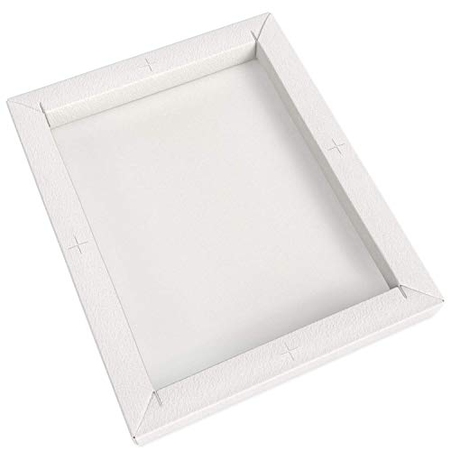 Arteza Watercolor Art Paper Foldable Canvas Pad, 7x8.6 Inches, 20 ...